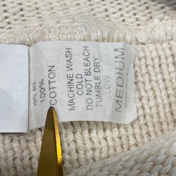 Vintage Binghamton Knitting‎ Co York Beach Sweater Womens Size Medium Cotton USA - Picture 5 of 11